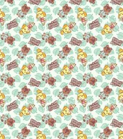 Nintendo Animal Crossing New Horizons Tom & Isabelle Nook Cotton Fabric 8 Nintendo Animal Crossing New Horizons Tom & Isabelle Nook Cotton Fabric -Michaels Fabric Sale D511017S 2