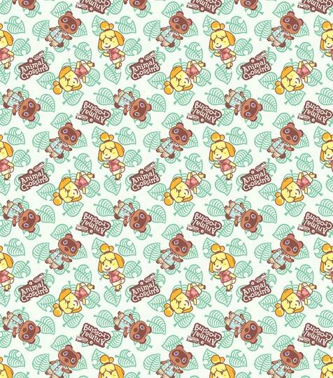 Nintendo Animal Crossing New Horizons Tom & Isabelle Nook Cotton Fabric 5 Nintendo Animal Crossing New Horizons Tom & Isabelle Nook Cotton Fabric - Image 3