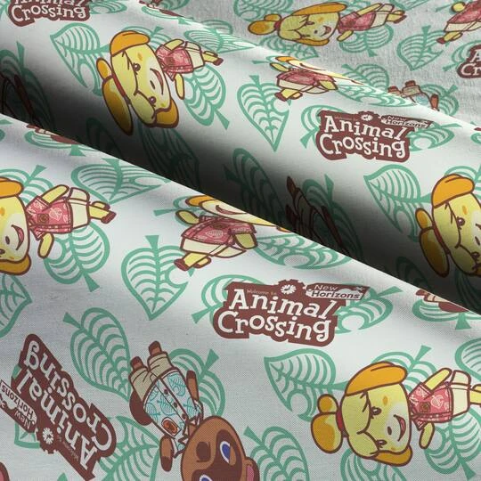 Nintendo Animal Crossing New Horizons Tom & Isabelle Nook Cotton Fabric 6 Nintendo Animal Crossing New Horizons Tom & Isabelle Nook Cotton Fabric - Image 4