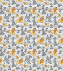 Disney Lady And The TrampLove Over Time Packed Cotton Fabric 7 Disney Lady And The TrampLove Over Time Packed Cotton Fabric -Michaels Fabric Sale D511019S 2 1