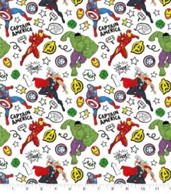 Marvel Avengers Doodle Adventure Cotton Fabric -Michaels Fabric Sale D511022S 1