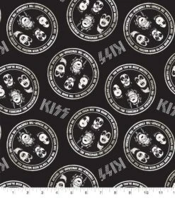 Epic Kiss Rock Names Cotton Fabric 8 Epic Kiss Rock Names Cotton Fabric -Michaels Fabric Sale D511023S 1