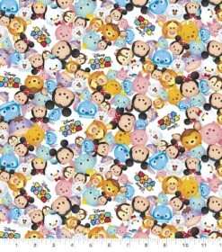 Disney® Tsum Tsum Packed Logo Cotton Fabric 7 Disney® Tsum Tsum Packed Logo Cotton Fabric -Michaels Fabric Sale D511025S 1 1