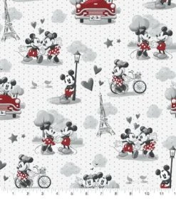Disney® Mickey & Minnie Vintage Scenes Cotton Fabric 7 Disney® Mickey & Minnie Vintage Scenes Cotton Fabric -Michaels Fabric Sale D511028S 1 1