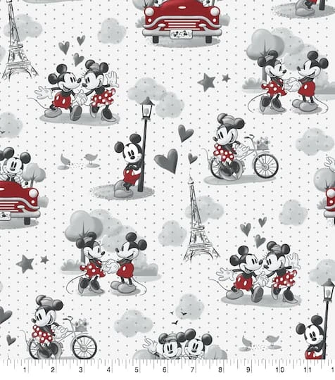 Disney® Mickey & Minnie Vintage Scenes Cotton Fabric 3 Disney® Mickey & Minnie Vintage Scenes Cotton Fabric