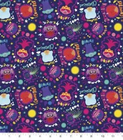 Universal Dreamworks Trolls Party Cotton Fabric