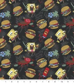 Nickelodeon SpongeBob & Plankton Patties Cotton Fabric 7 Nickelodeon SpongeBob & Plankton Patties Cotton Fabric -Michaels Fabric Sale D511032S 1 1