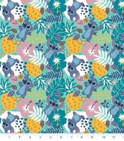 Disney Lilo & Stitch In The Jungle Cotton Fabric