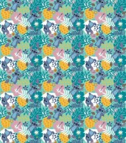 Disney Lilo & Stitch In The Jungle Cotton Fabric -Michaels Fabric Sale D511035S 2