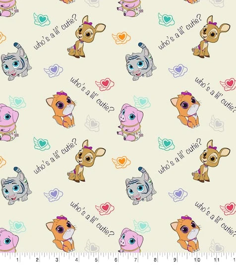 Disney Tots Cutie Cotton Fabric 3 Disney Tots Cutie Cotton Fabric