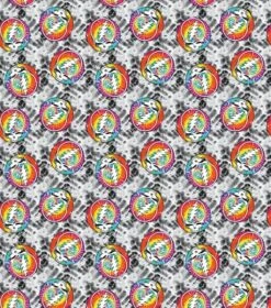 Warner Grateful Dead Tie Dye Steal Your Face Cotton Fabric 8 Warner Grateful Dead Tie Dye Steal Your Face Cotton Fabric -Michaels Fabric Sale D511040S 2