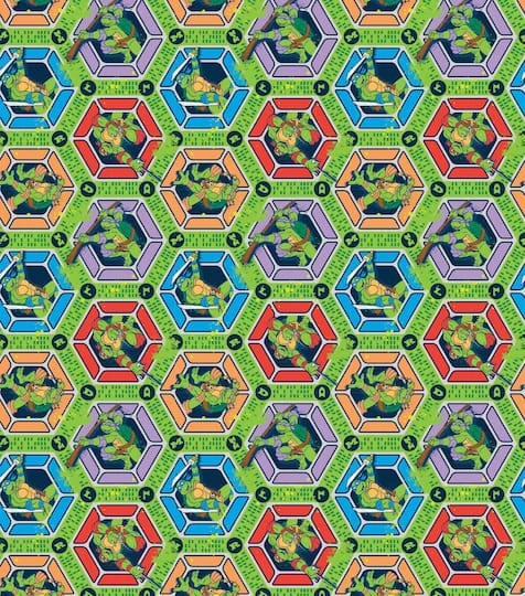 Nickelodeon Teenage Muntant Ninja Turtles Cotton Fabric 5 Nickelodeon Teenage Muntant Ninja Turtles Cotton Fabric - Image 3