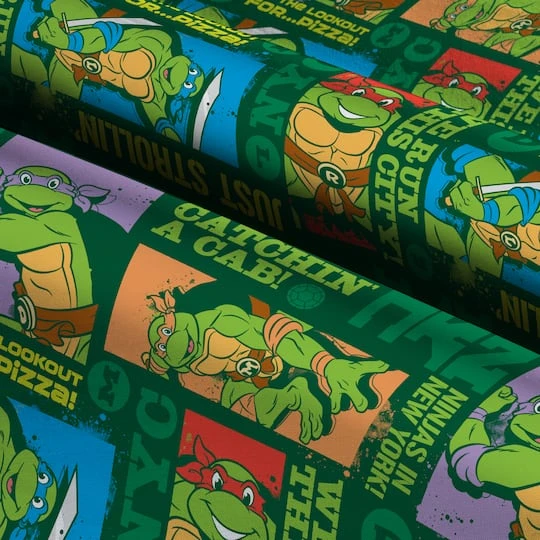 Nickelodeon Teenage Muntant Ninja Turtles New York Cotton Fabric 6 Nickelodeon Teenage Muntant Ninja Turtles New York Cotton Fabric - Image 4