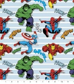 Marvel® Retro Comics Heroes Unite Cotton Fabric -Michaels Fabric Sale D511054S 1