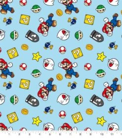 Nintendo® Super Mario Cotton Fabric -Michaels Fabric Sale D511060S 1