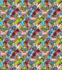 MarvelĀ® Retro Comics Cotton Fabric