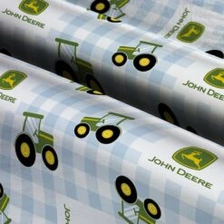 John Deere® Nursery Plaid Cotton Fabric -Michaels Fabric Sale D511067S 3