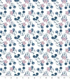 Disney® Mickey & Minnie Starry Night Nursery Cotton Fabric -Michaels Fabric Sale D511072S 1