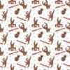 Universal Studios™ Curious George Footprint Cotton Fabric -Michaels Fabric Sale D511076S 2