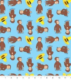 Universal Studios™ Curious George Cotton Fabric -Michaels Fabric Sale D511078S 1