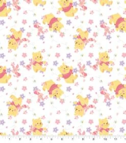 Disney® Pooh & Piglet Flowers Cotton Fabric -Michaels Fabric Sale D511088S 1