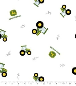 John Deere® Nursery Tractor Toss Cotton Fabric -Michaels Fabric Sale D511093S 1