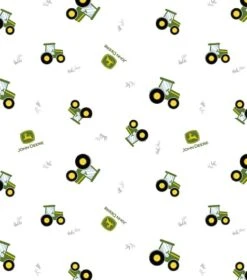 John Deere® Nursery Tractor Toss Cotton Fabric -Michaels Fabric Sale D511093S 2 1