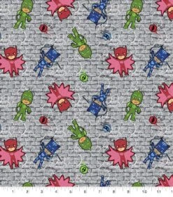 Eone PJ Masks Characters Cotton Fabric -Michaels Fabric Sale D511096S 1