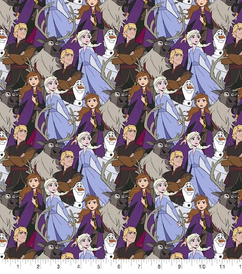 Disney® Frozen 2 Friends Packed Cotton Fabric 3 Disney® Frozen 2 Friends Packed Cotton Fabric