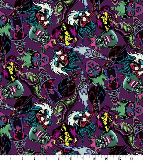 Disney® Villains Cotton Fabric 3 Disney® Villains Cotton Fabric