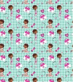 Disney® Doc McStuffins Plaid Cotton Fabric 8 Disney® Doc McStuffins Plaid Cotton Fabric -Michaels Fabric Sale D511140S 2