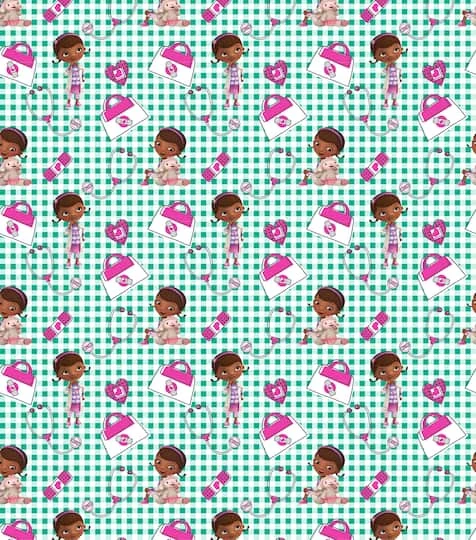 Disney® Doc McStuffins Plaid Cotton Fabric 5 Disney® Doc McStuffins Plaid Cotton Fabric - Image 3