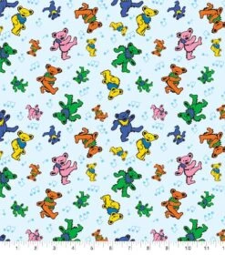 Warner Grateful Dead Bear Tunes Packed Cotton Fabric