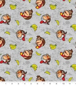 Nintendo Donkey Kong Diddy Badges Cotton Fabric 7 Nintendo Donkey Kong Diddy Badges Cotton Fabric -Michaels Fabric Sale D511148S 1 1
