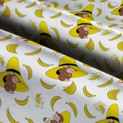 Universal Studios Curious George Banana Packed Cotton Fabric -Michaels Fabric Sale D511150S 3