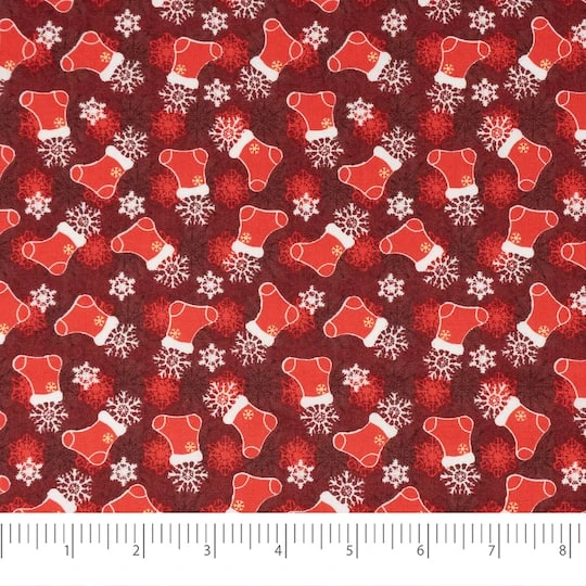 SINGER Christmas Holiday Gnome Cotton Fabric Fat Quarter Bundle 8 SINGER Christmas Holiday Gnome Cotton Fabric Fat Quarter Bundle - Image 6
