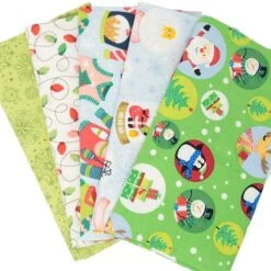 SINGER Christmas Snowglobe Cotton Fabric Fat Quarter Bundle -Michaels Fabric Sale D758165S 2