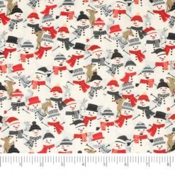 SINGER Christmas Snowman Cotton Fabric Fat Quarter Bundle 13 SINGER Christmas Snowman Cotton Fabric Fat Quarter Bundle -Michaels Fabric Sale D758166S 3