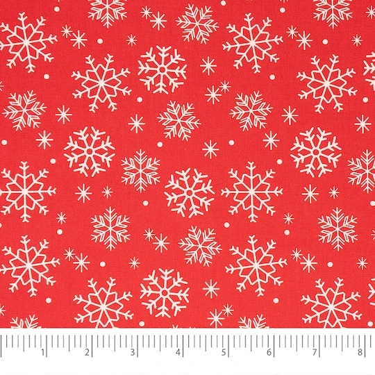 SINGER Christmas Snowman Cotton Fabric Fat Quarter Bundle 9 SINGER Christmas Snowman Cotton Fabric Fat Quarter Bundle - Image 7
