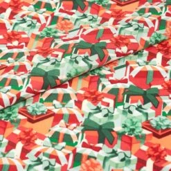 SINGER Christmas Gift Box Cotton Fabric