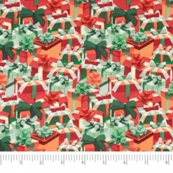 SINGER Christmas Gift Box Cotton Fabric 7 SINGER Christmas Gift Box Cotton Fabric -Michaels Fabric Sale D758173S 2