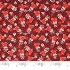 SINGER Christmas Red Stockings Cotton Fabric 7 SINGER Christmas Red Stockings Cotton Fabric -Michaels Fabric Sale D758176S 2