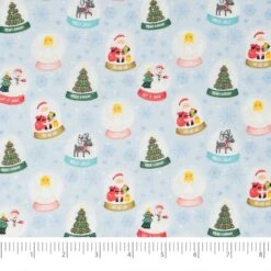 SINGER Christmas Snowglobes Cotton Fabric 7 SINGER Christmas Snowglobes Cotton Fabric -Michaels Fabric Sale D758180S 2