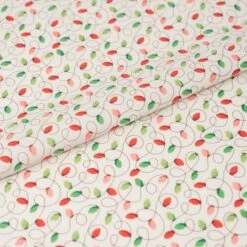 SINGER Christmas String Lights Cotton Fabric