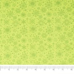 SINGER Christmas Snowflakes On Green Cotton Fabric 7 SINGER Christmas Snowflakes On Green Cotton Fabric -Michaels Fabric Sale D758182S 2