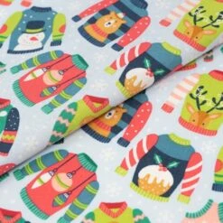 SINGER Christmas Sweaters Cotton Fabric