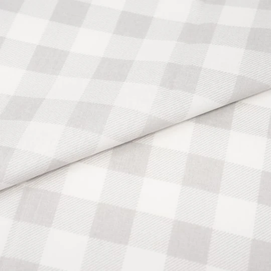 SINGER Christmas Grey Plaid Cotton Fabric 4 SINGER Christmas Grey Plaid Cotton Fabric - Image 2