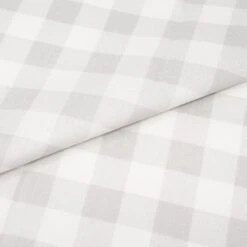 SINGER Christmas Grey Plaid Cotton Fabric