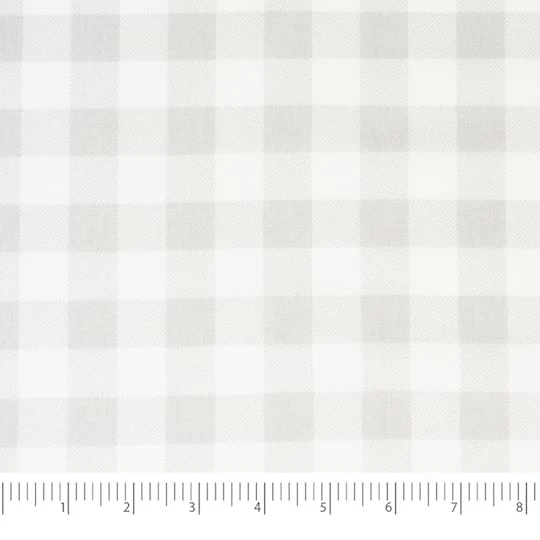 SINGER Christmas Grey Plaid Cotton Fabric 5 SINGER Christmas Grey Plaid Cotton Fabric - Image 3