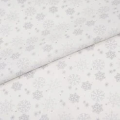 SINGER Christmas White Snowflakes Cotton Fabric 6 SINGER Christmas White Snowflakes Cotton Fabric -Michaels Fabric Sale D758188S 1 1